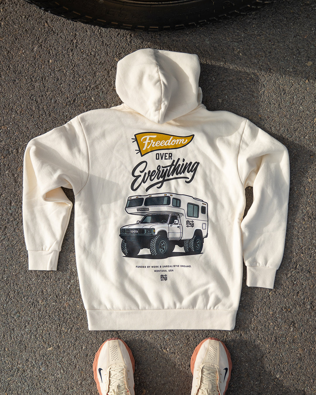 SUNRADER FREEDOM HOODIE - CREAM