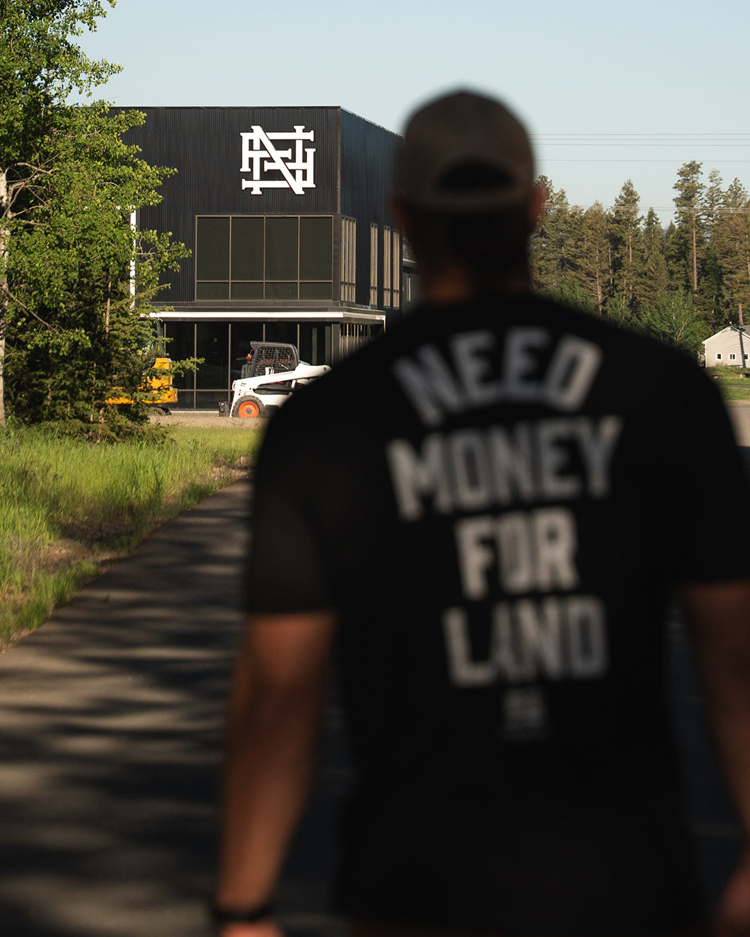 NEED MONEY FOR LAND TEE - BLACK