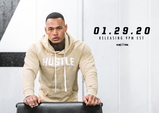 01.29.20 | TAN HUSTLE VARSITY HOODIE