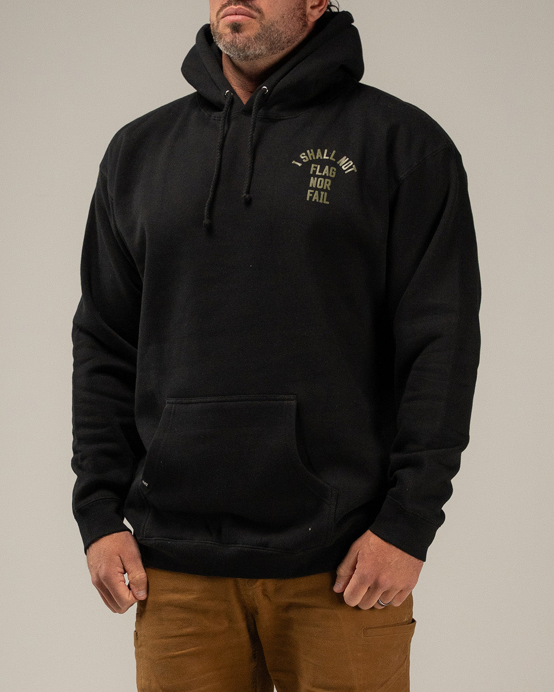 ANTHEM HOODIE - BLACK/OLIVE