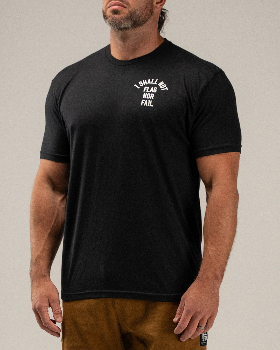 ANTHEM TEE- BLACK/WHITE