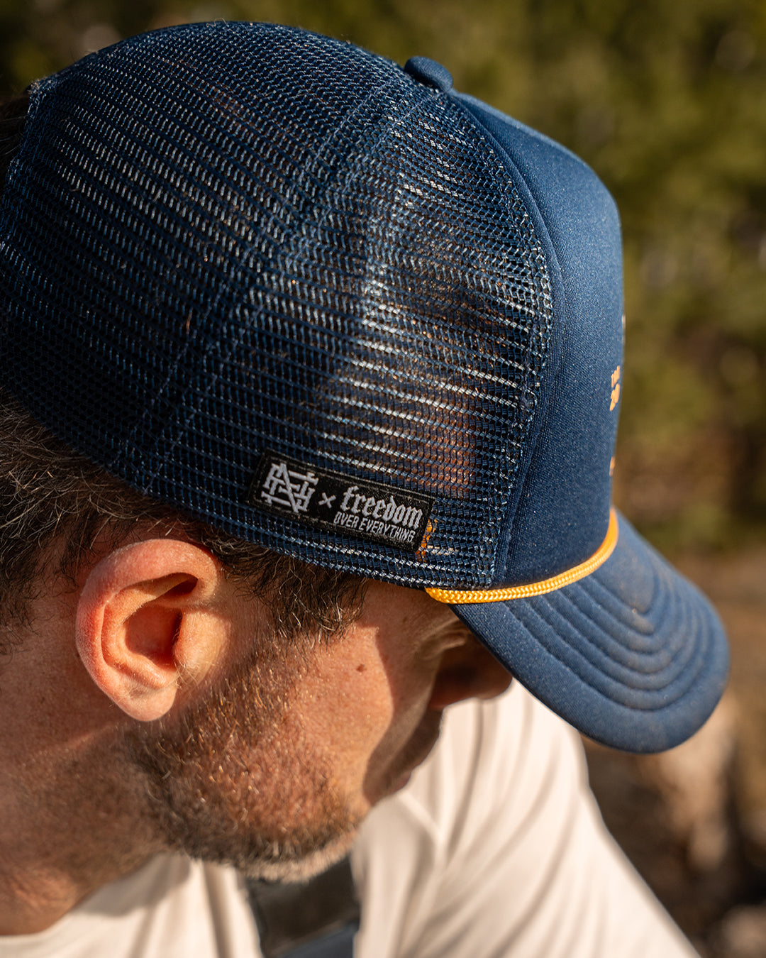 MONOGRAM FOAM TRUCKER - NAVY