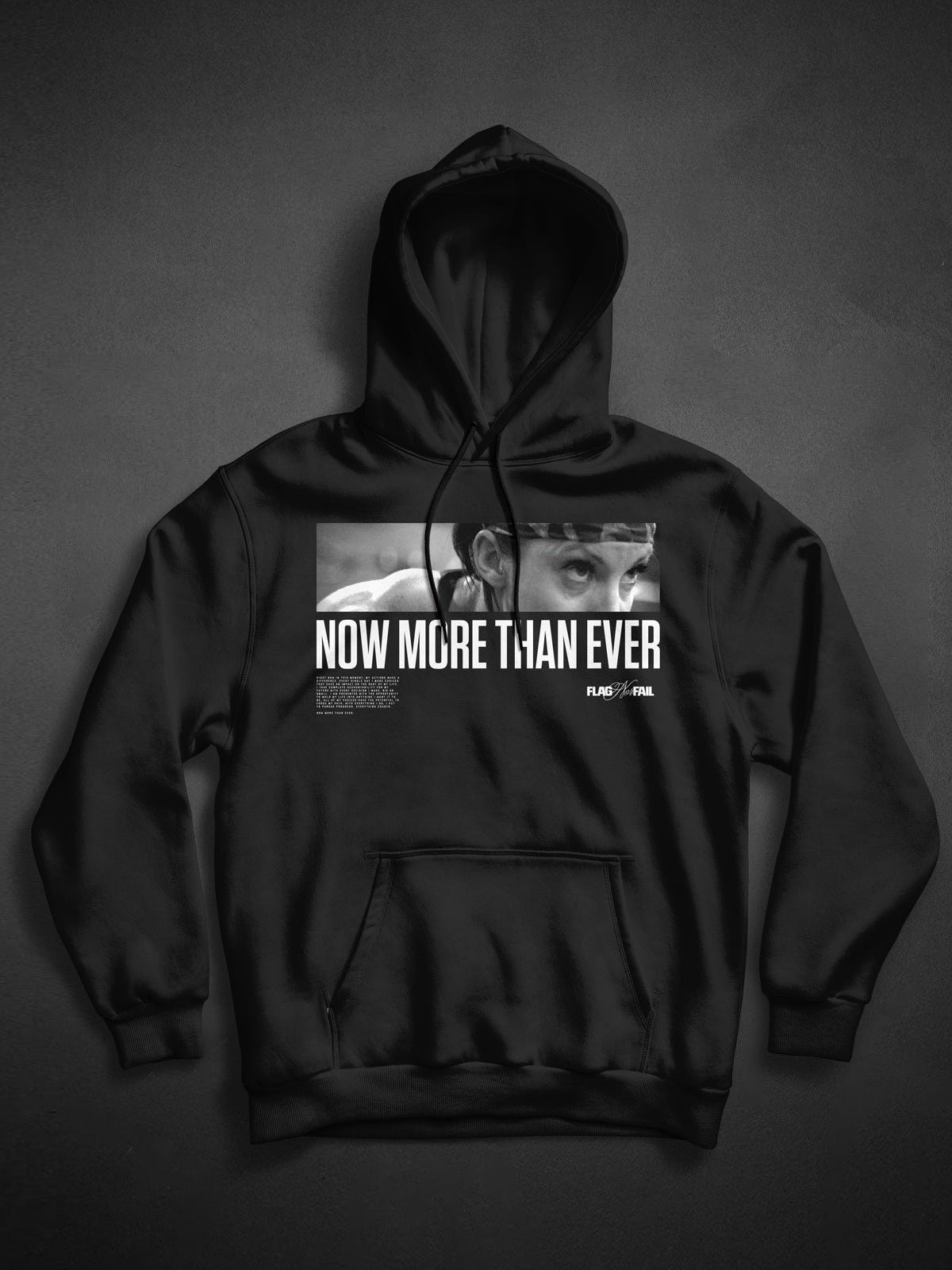 NOW MORE THAN EVER HOODIE - BLACK