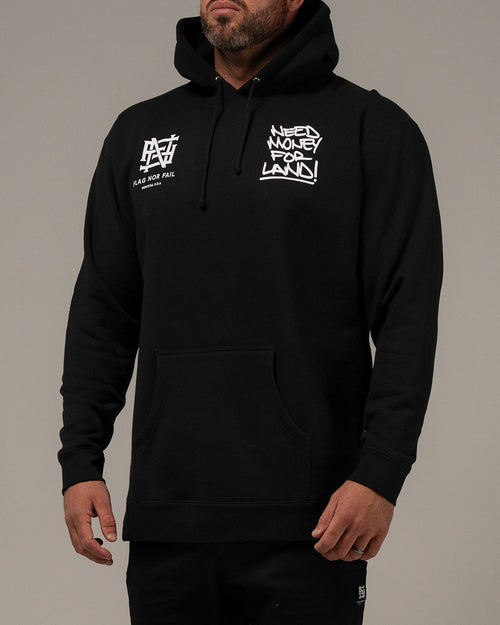 NEED MONEY FOR LAND SCRIPT HOODIE - BLACK
