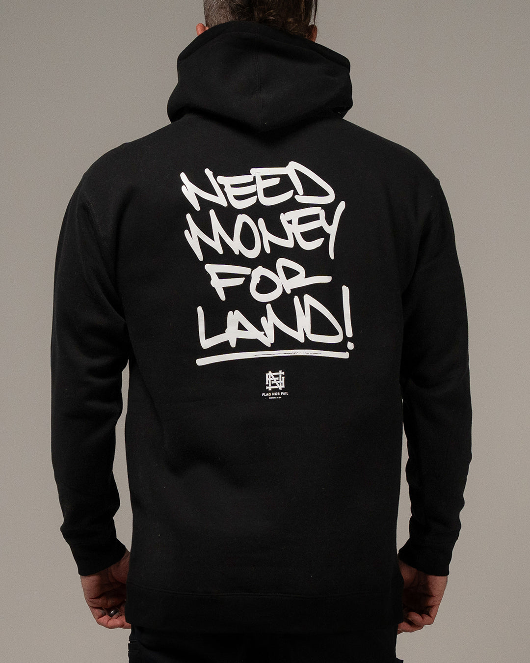 NEED MONEY FOR LAND SCRIPT HOODIE - BLACK