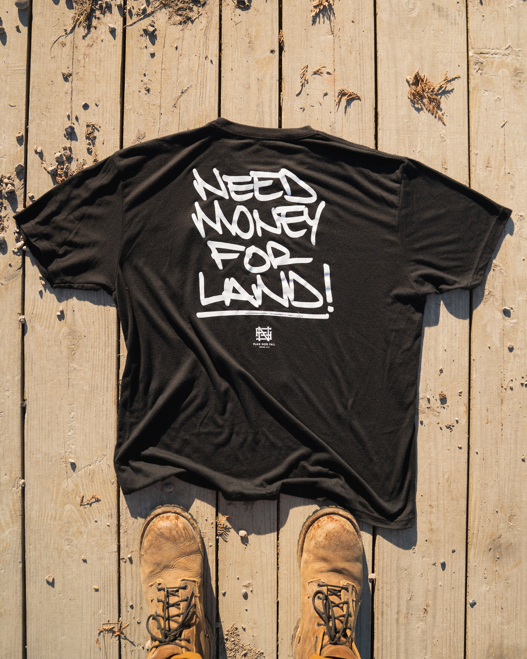 NEED MONEY FOR LAND SCRIPT TEE - BLACK