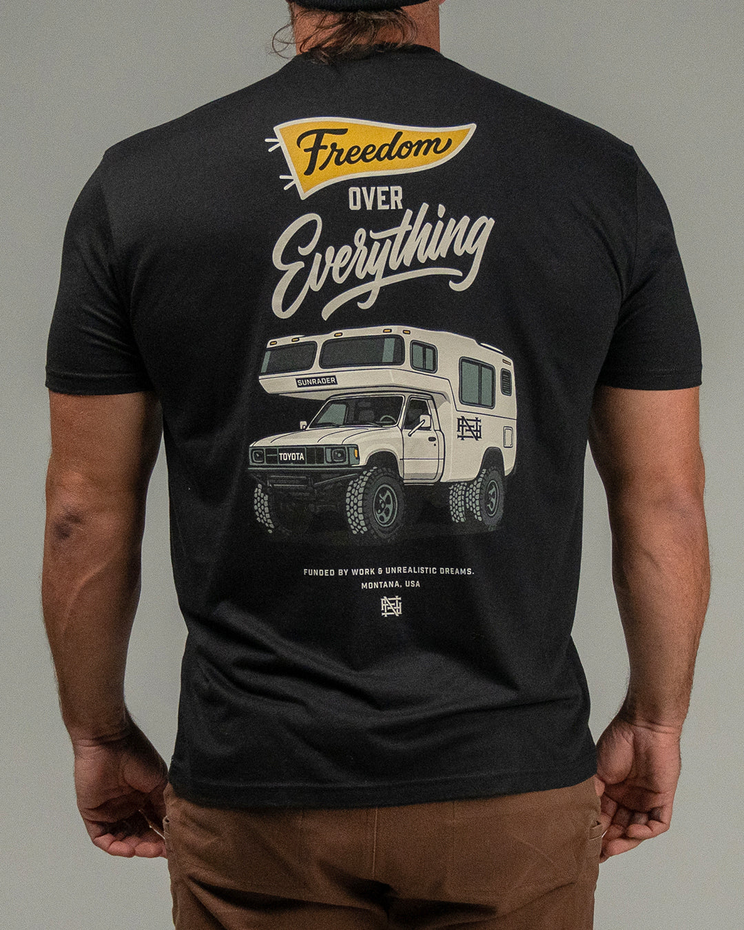 SUNRADER FREEDOM TEE - BLACK