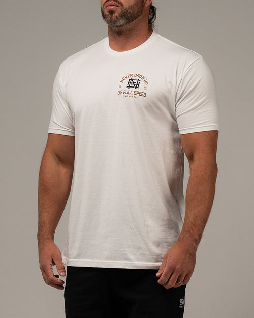 NEVER GROW UP TEE - WHITE