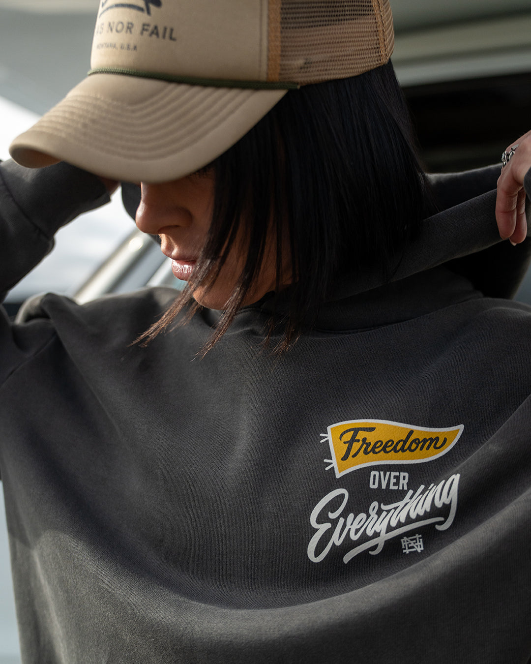 SUNRADER FREEDOM HOODIE - BLACK