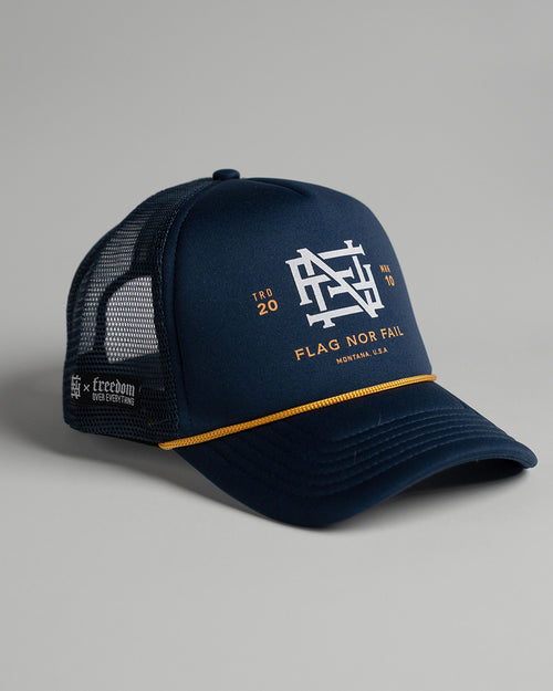 MONOGRAM FOAM TRUCKER - NAVY