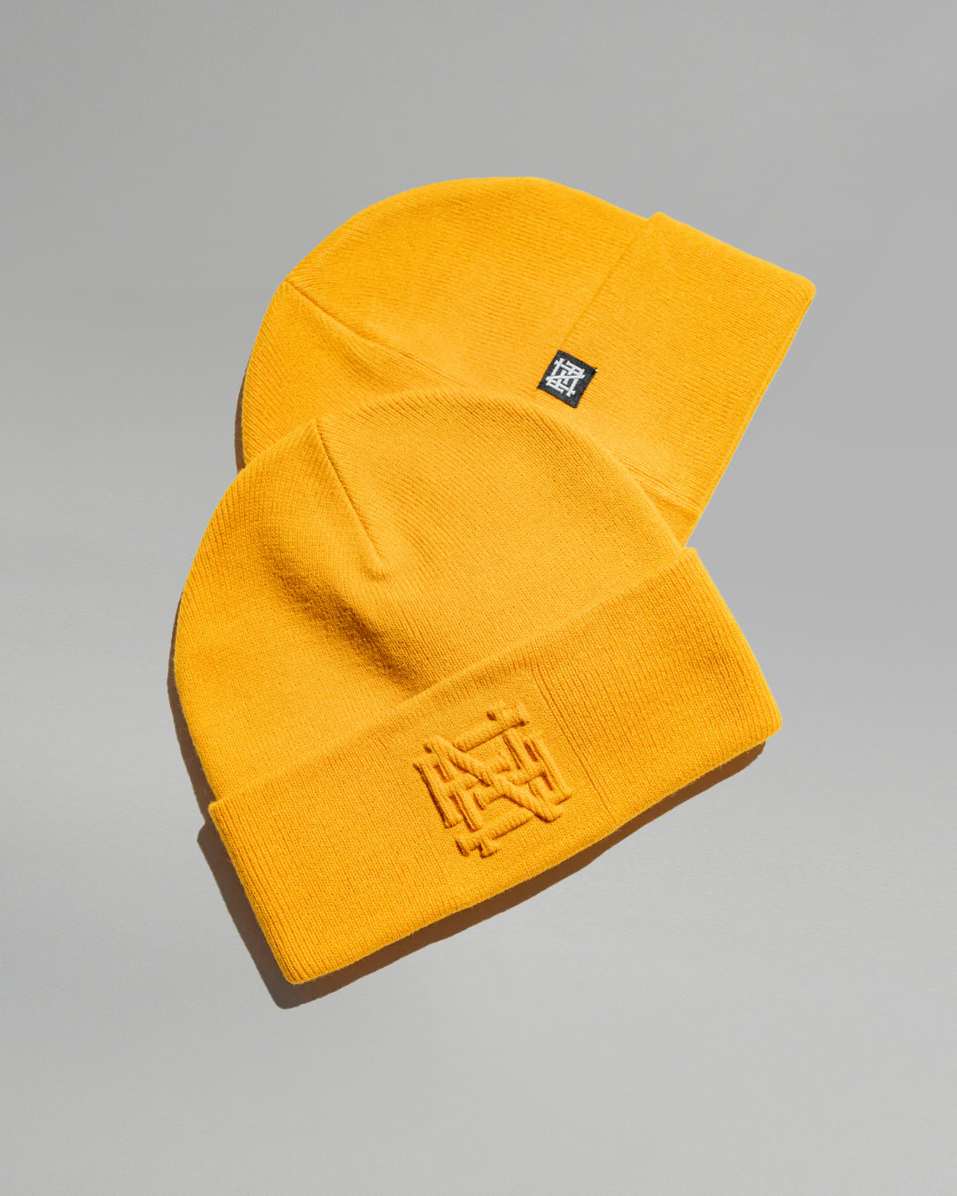 EMBOSSED BEANIE - ORANGE