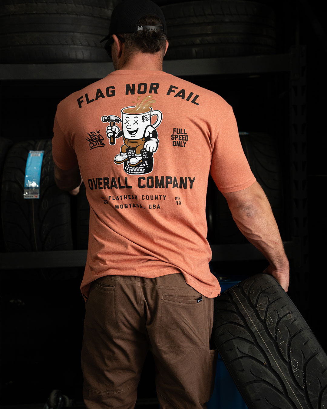 OVERALL SUPPLY  TEE - ORANGE