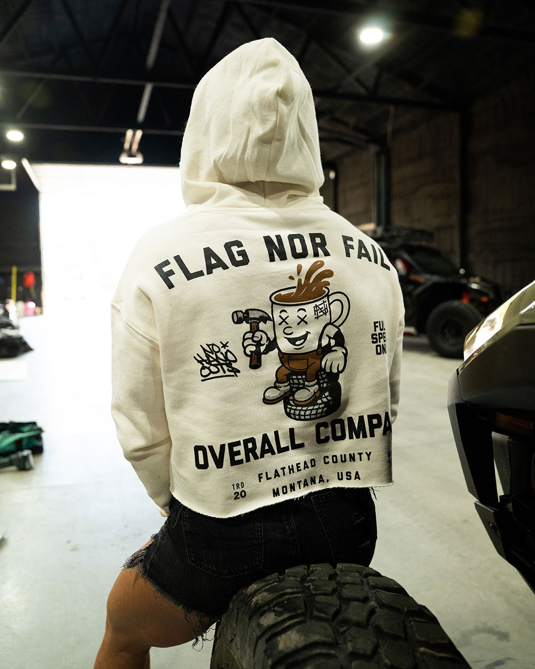 OVERALL SUPPLY CROP HOODIE