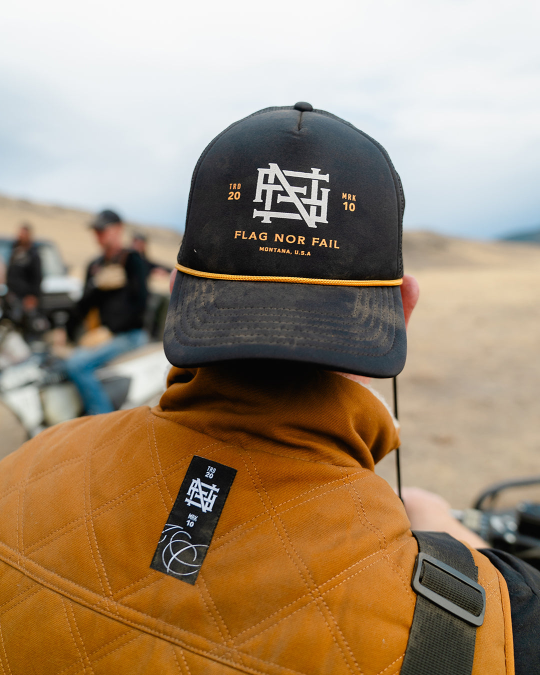 MONOGRAM FOAM TRUCKER - BLACK