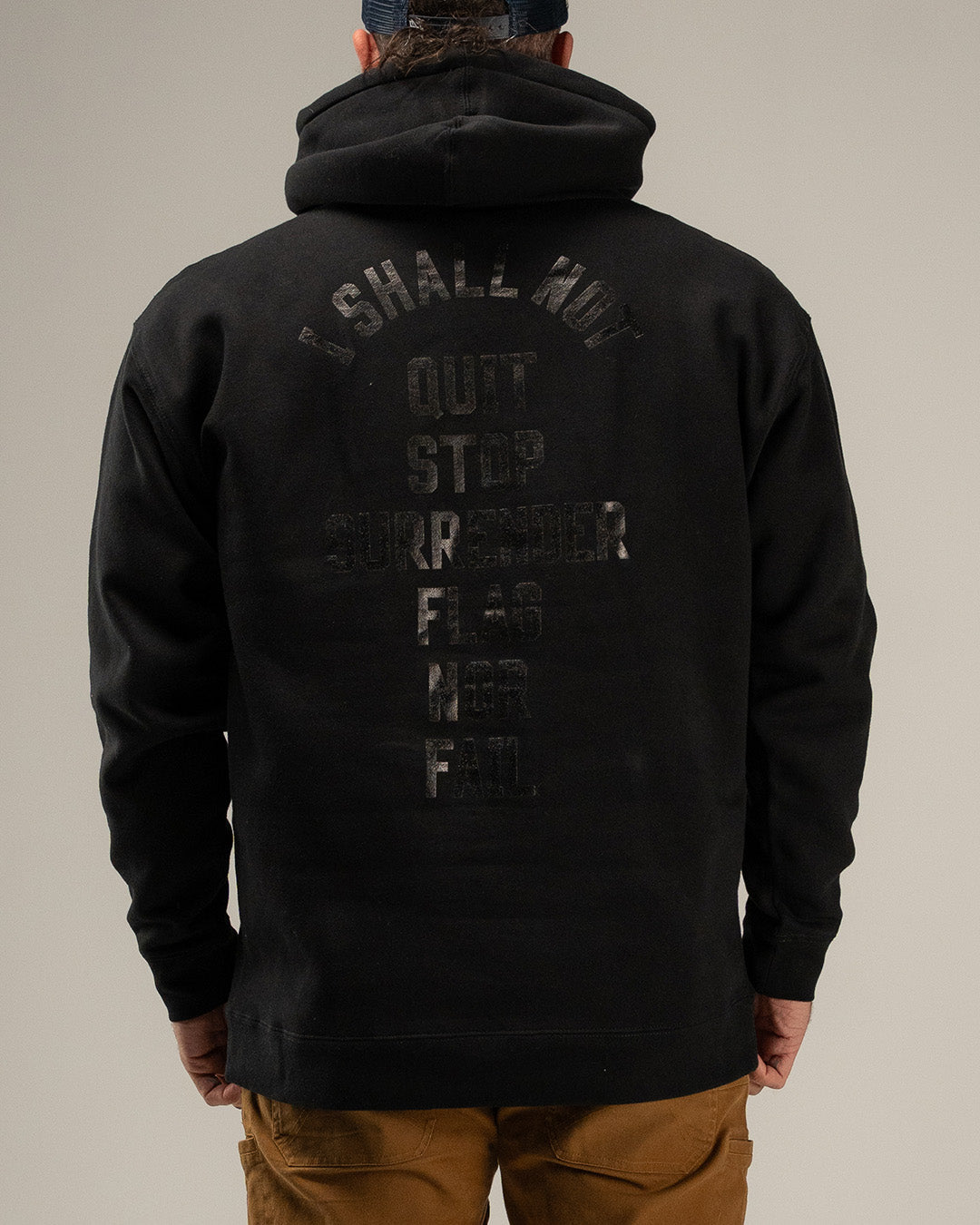 ANTHEM HOODIE - BLACK/BLACK