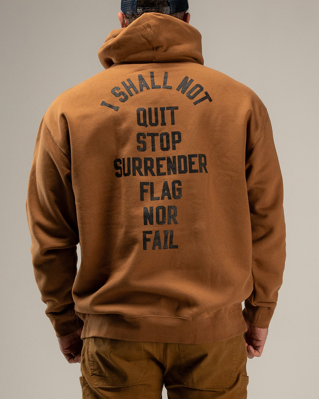 ANTHEM HOODIE - SADDLE/BLACK