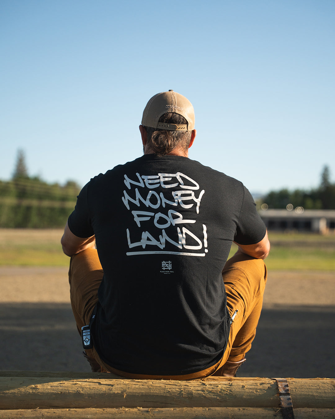 NEED MONEY FOR LAND SCRIPT TEE - BLACK