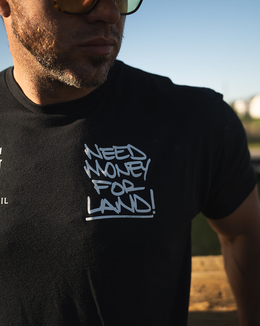 NEED MONEY FOR LAND SCRIPT TEE - BLACK