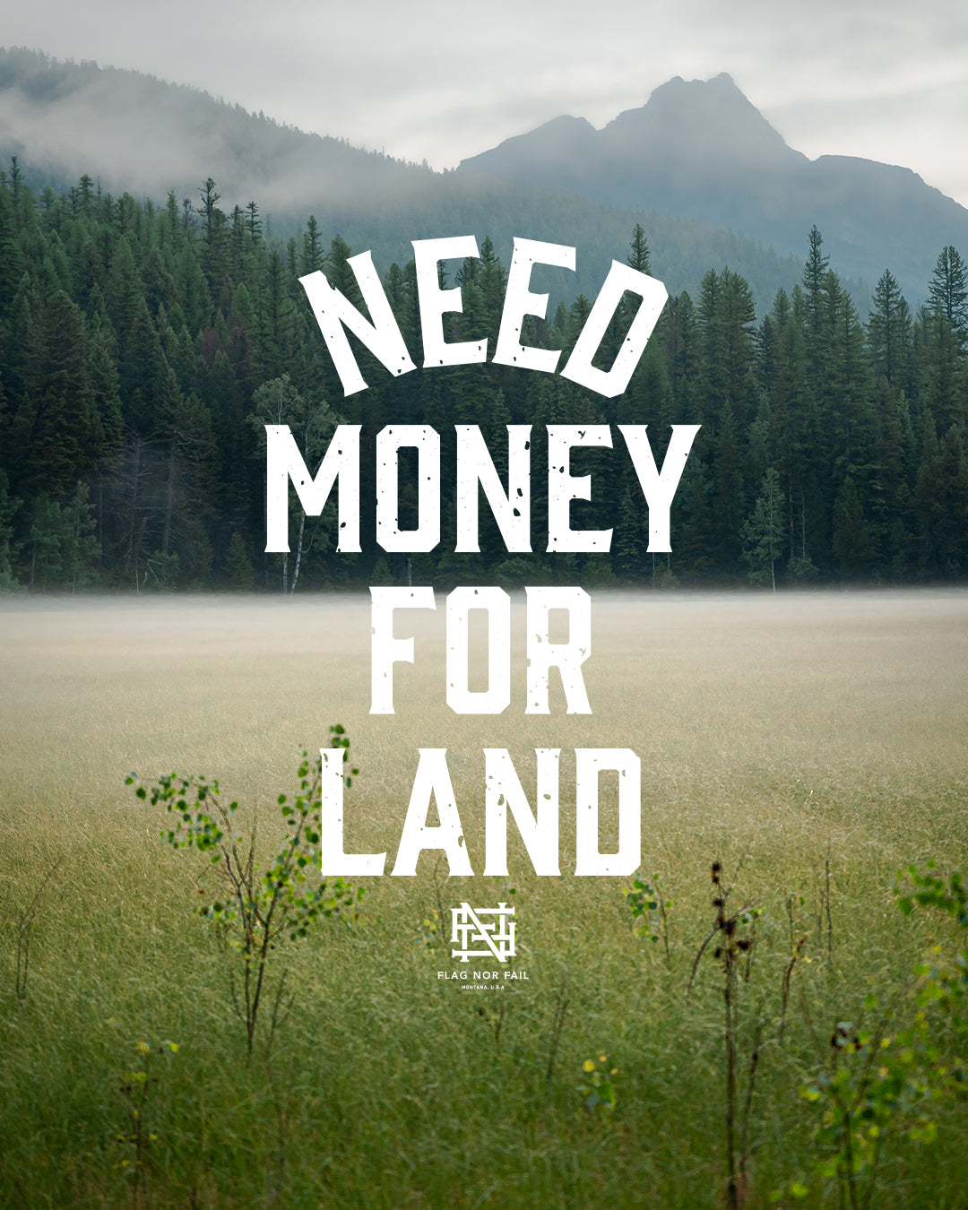 NEED MONEY FOR LAND HOODIE - BLACK