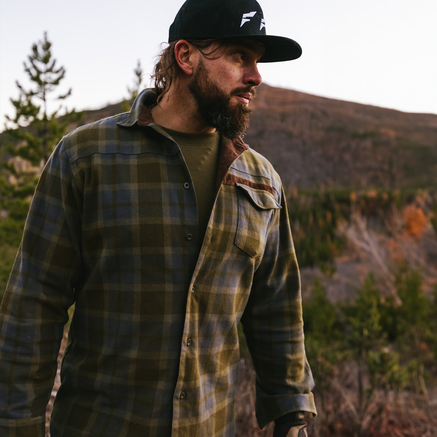 MEN'S FOREVER FLANNEL - OLIVE