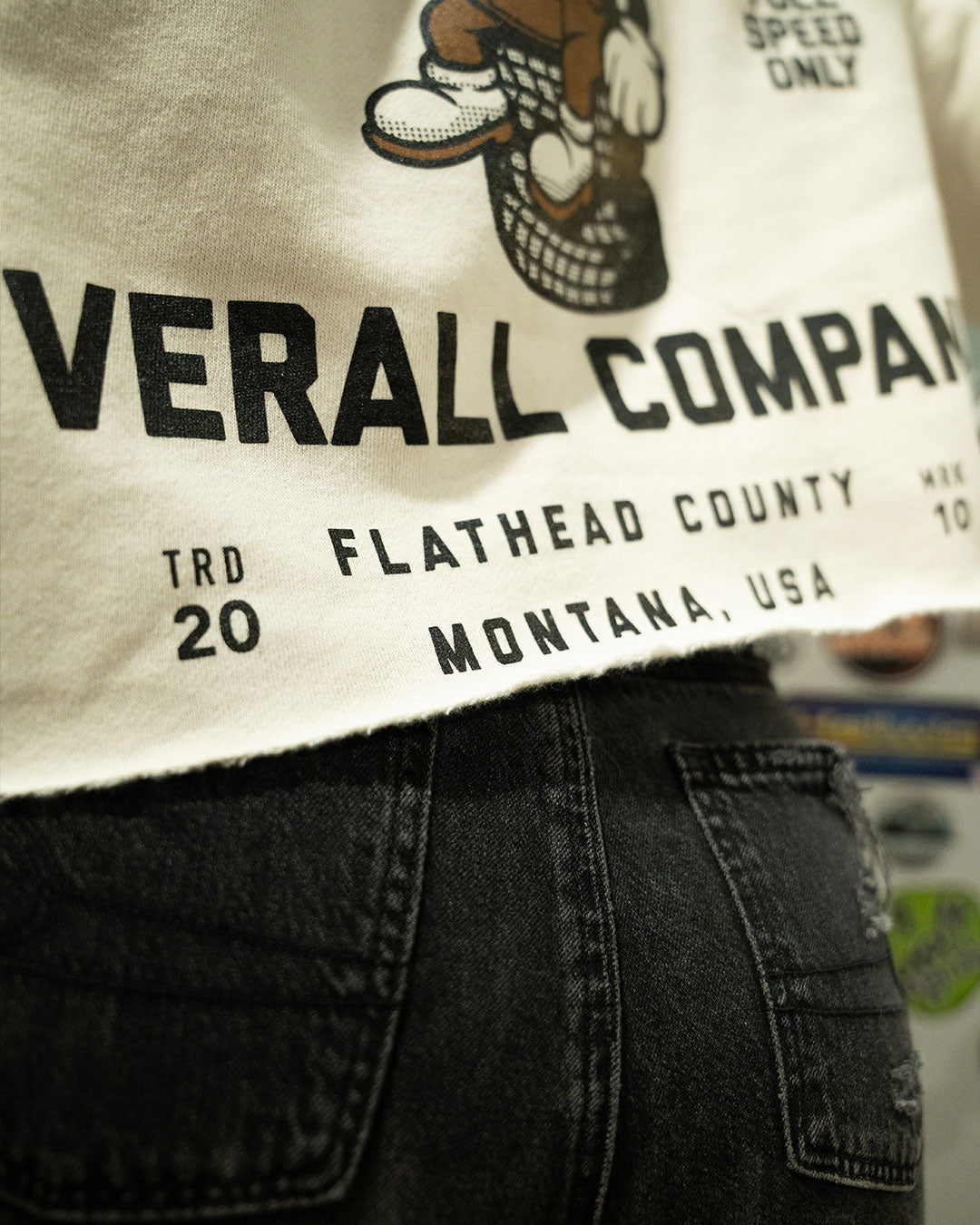 OVERALL SUPPLY CROP HOODIE