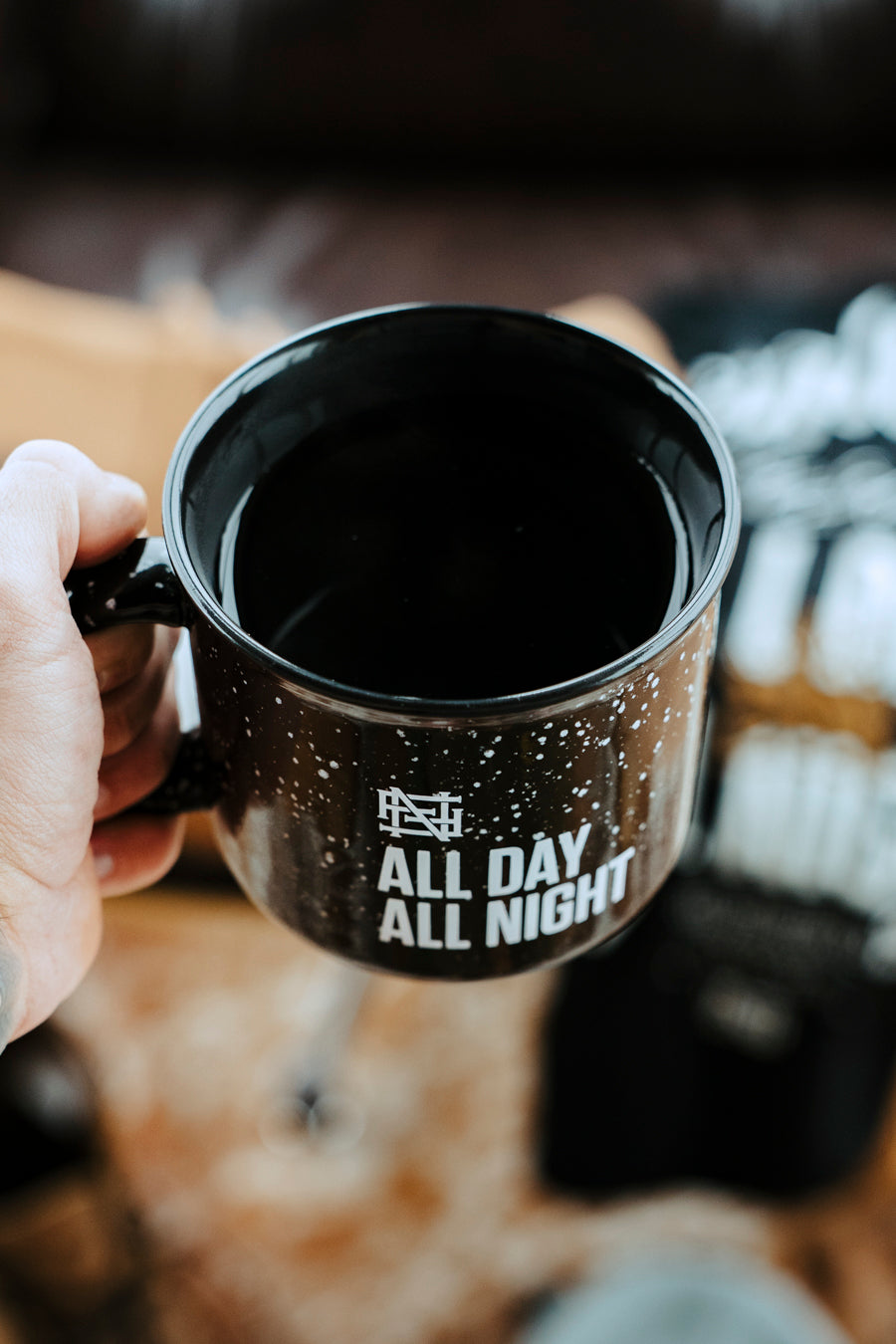 ALL DAY ALL NIGHT MUG - BLACK