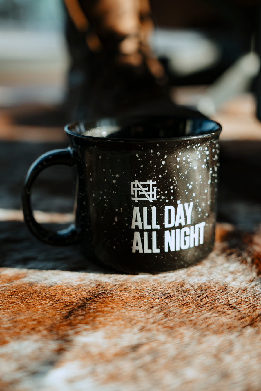 ALL DAY ALL NIGHT MUG - BLACK