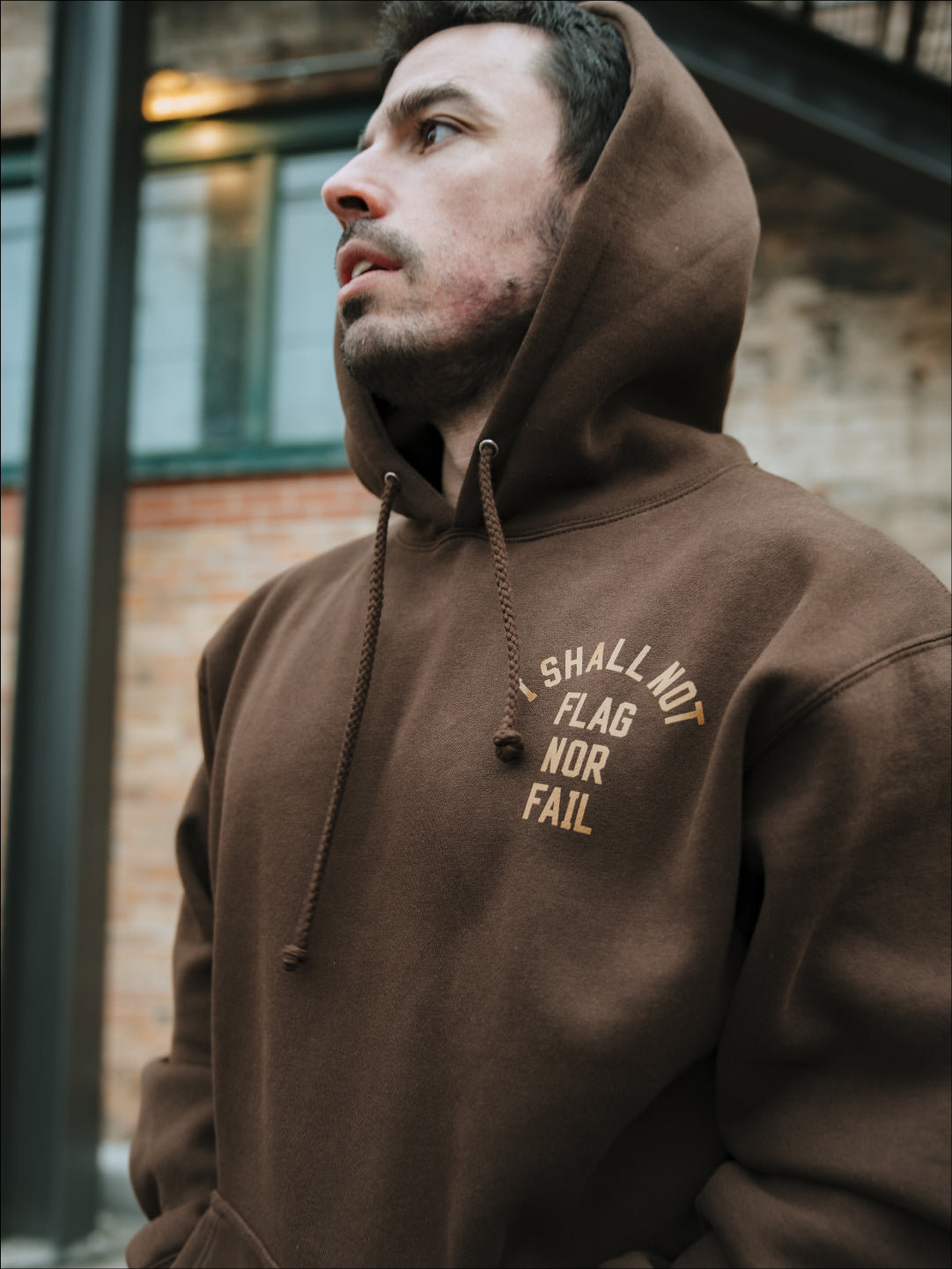 ANTHEM HOODIE - BROWN