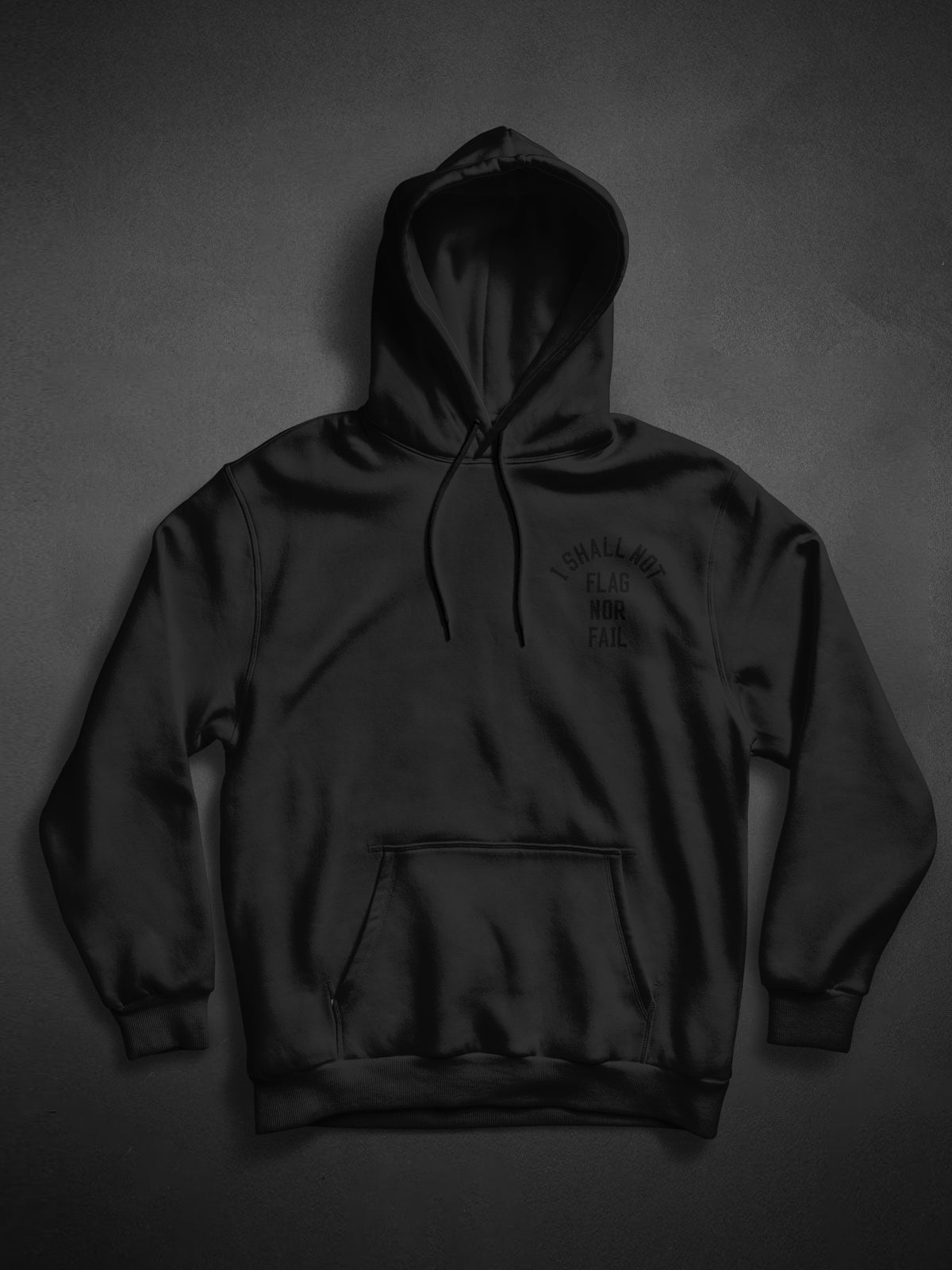 ANTHEM HOODIE- BLACK/BLACK