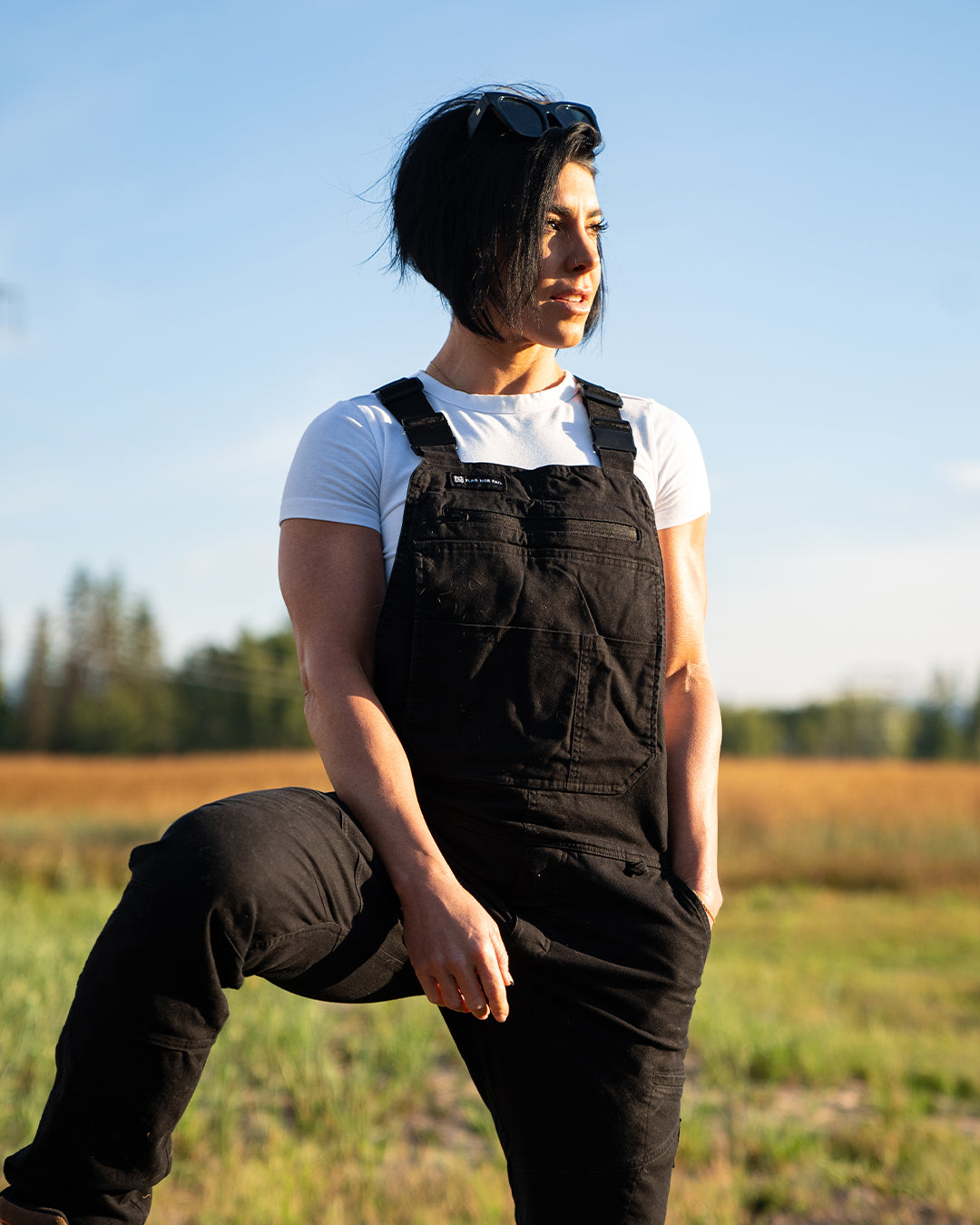 FOREVER OVERALLS - BLACK