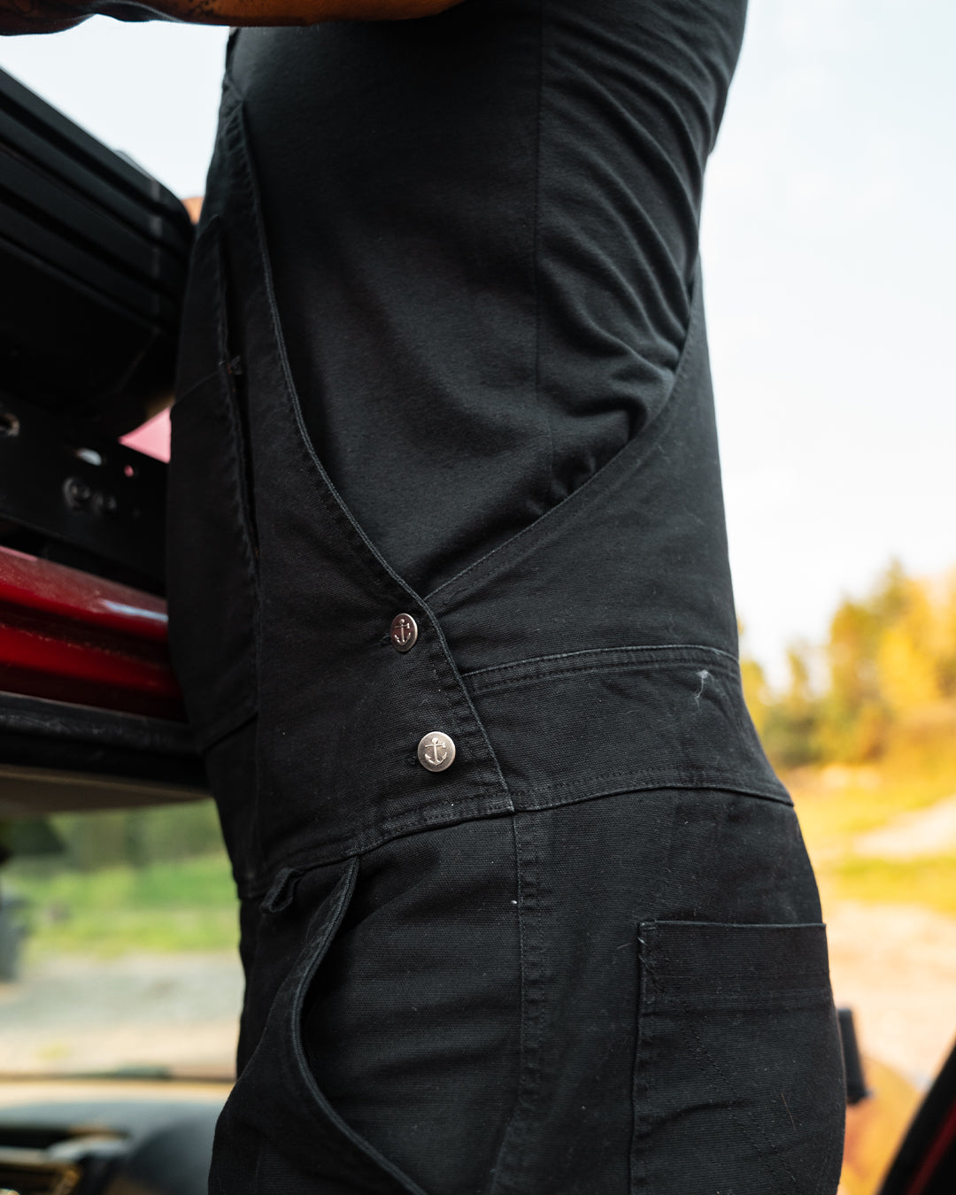 FOREVER OVERALLS - BLACK – FLAG NOR FAIL