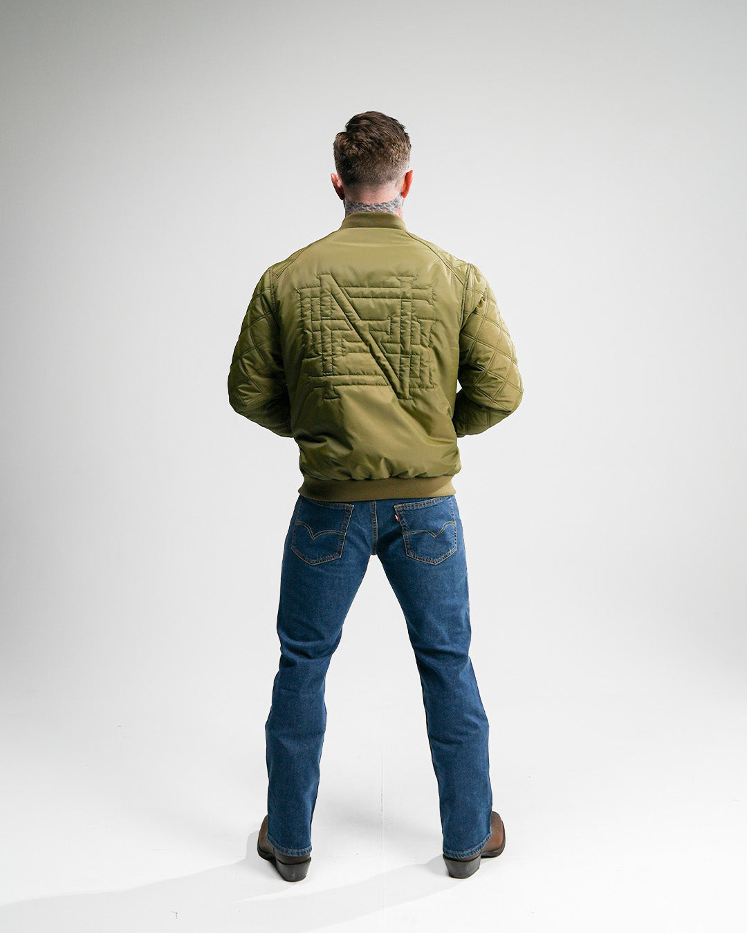 BOMBER JACKET - OLIVE