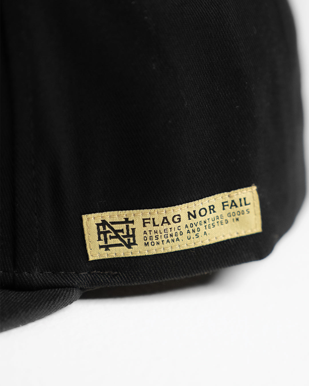 EMBROIDERED MONOGRAM HAT - WHITE/BLACK