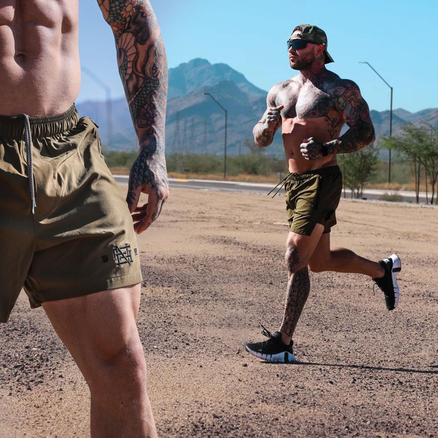 MOMENTUM  SHORTS - OLIVE