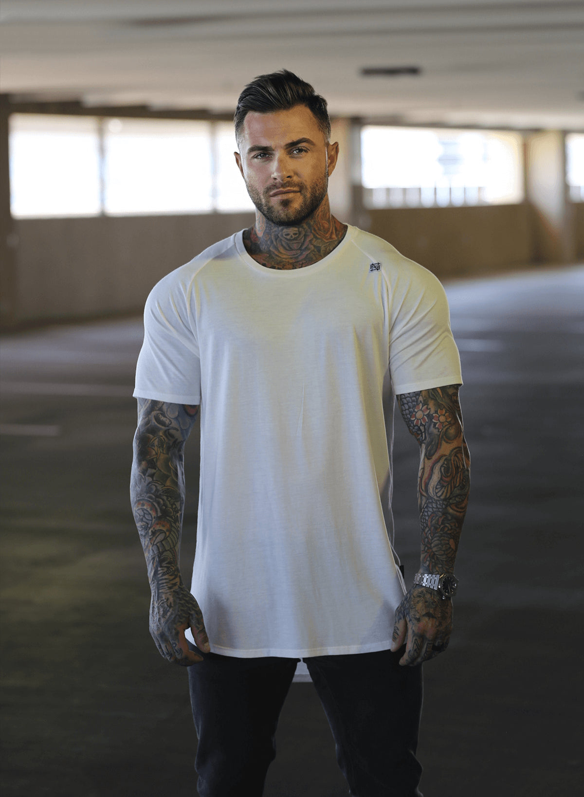 MOTO TEE - WHITE