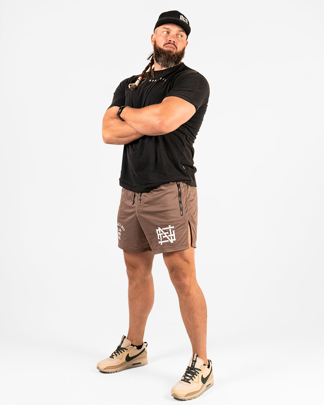 MENS MOMENTUM MESH SHORTS - EARTH