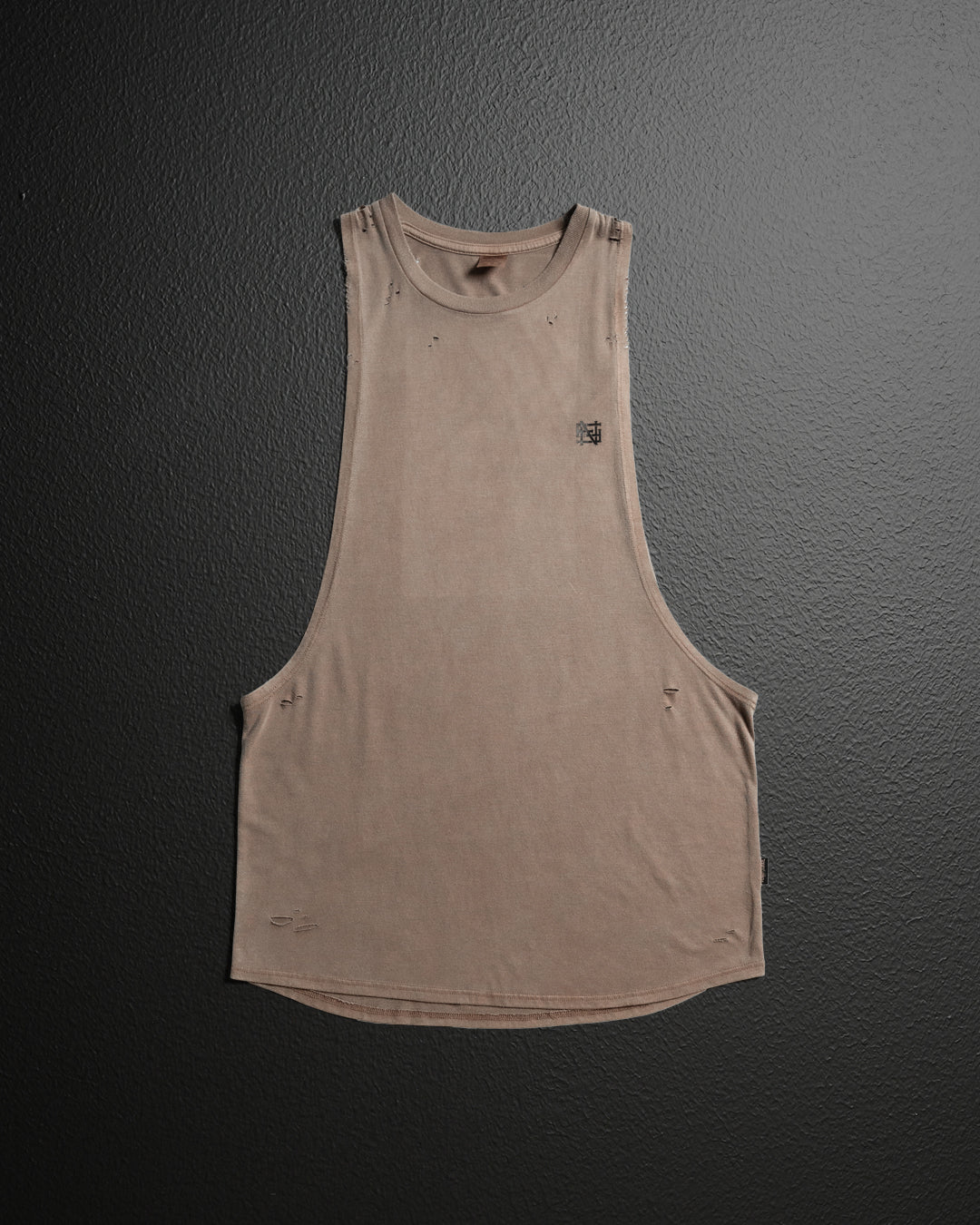 MOTO DISTRESSED BRO TANK - EARTH