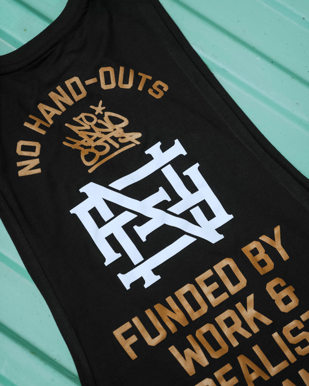 NO HANDOUTS BRO TANK - BLACK