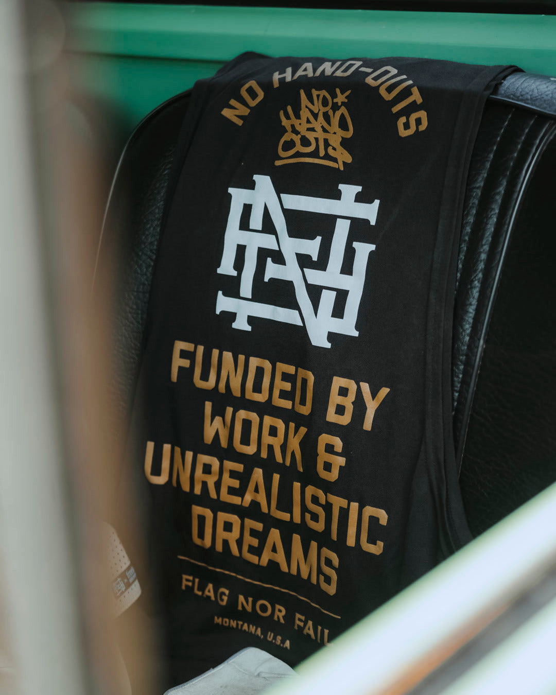 NO HANDOUTS BRO TANK - BLACK