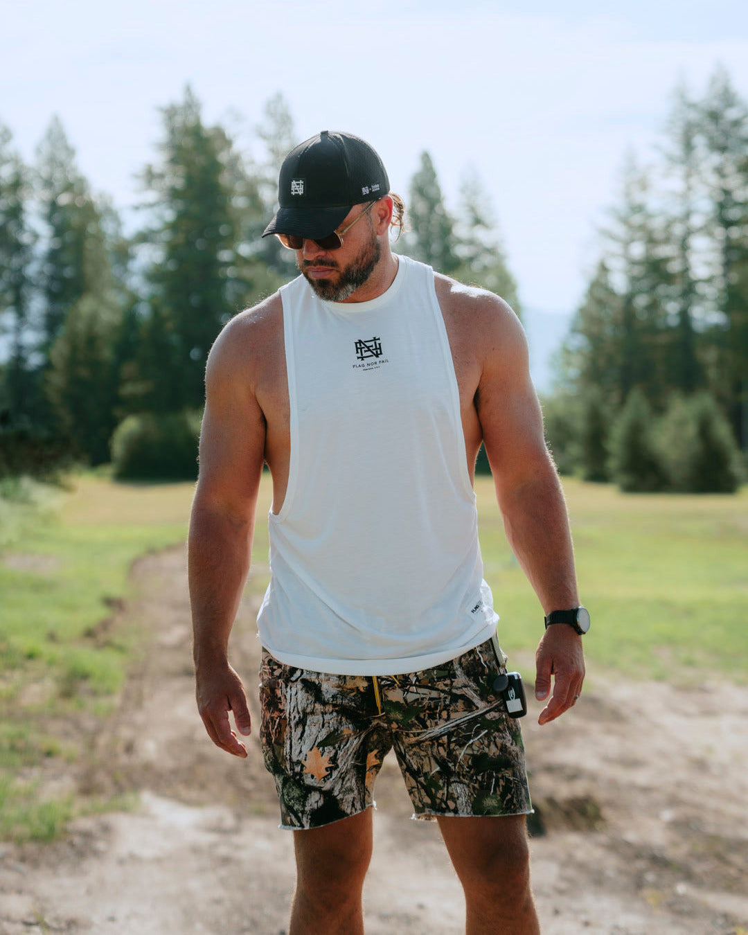 NO HANDOUTS BRO TANK - WHITE