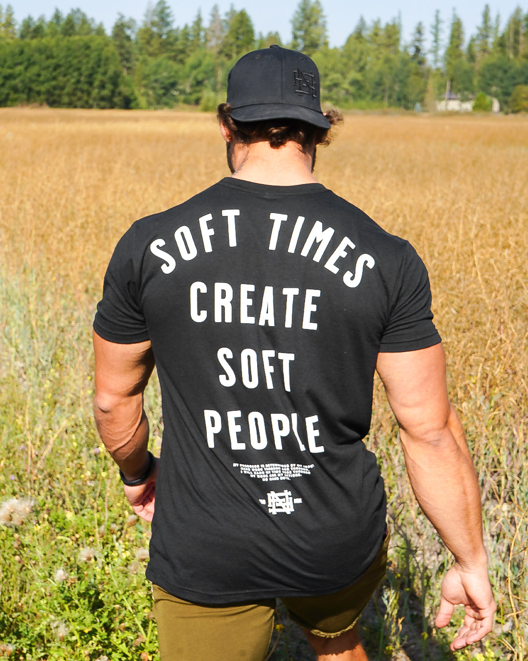 SOFT TIMES TEE - BLACK