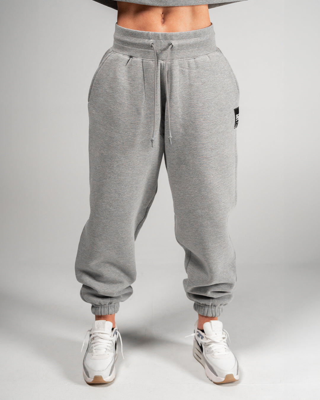 WOMENS OVERSIZED SWEATPANTS - HEATHER GREY