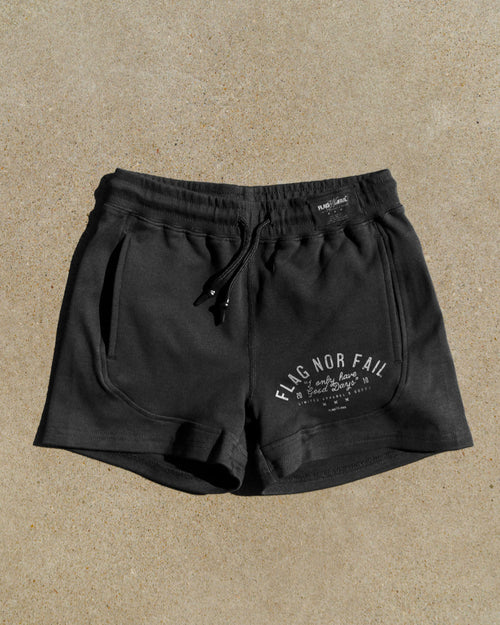 WOMENS TERRY SHORTS- BLACK