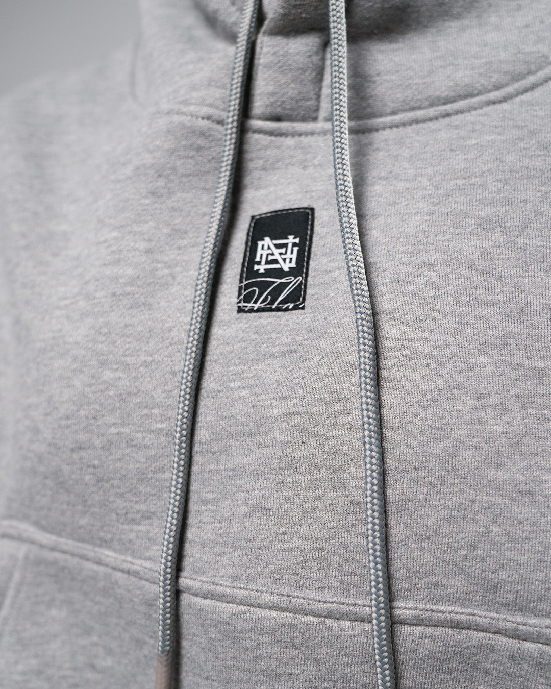 WOMENS OVERSIZED CROP HOODIE - HEATHER GREY