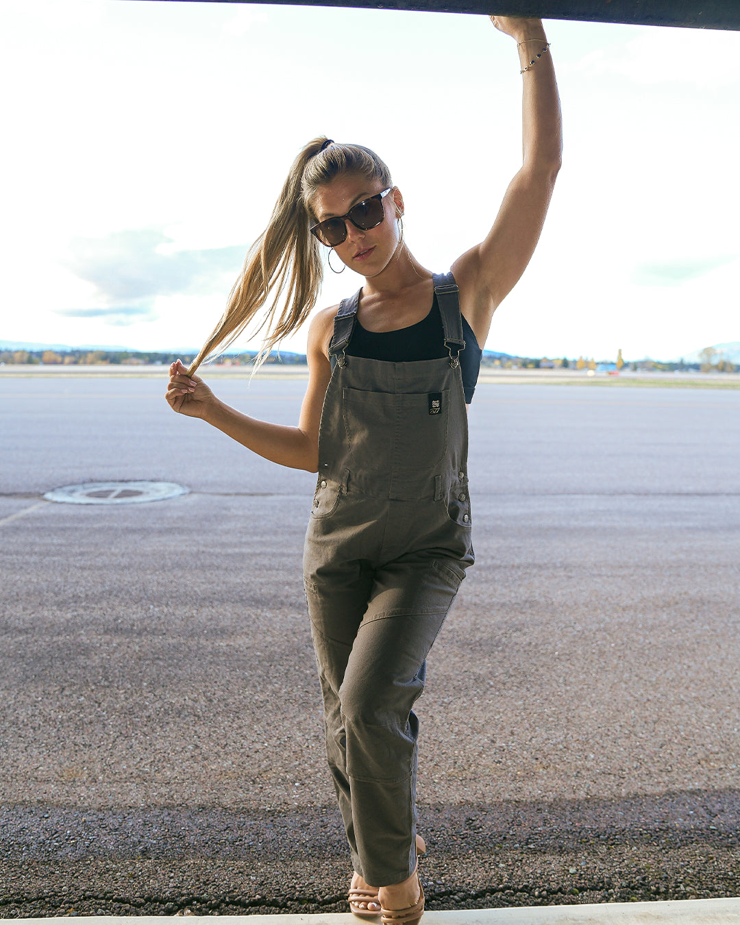 WOMENS FOREVER OVERALLS - GREY