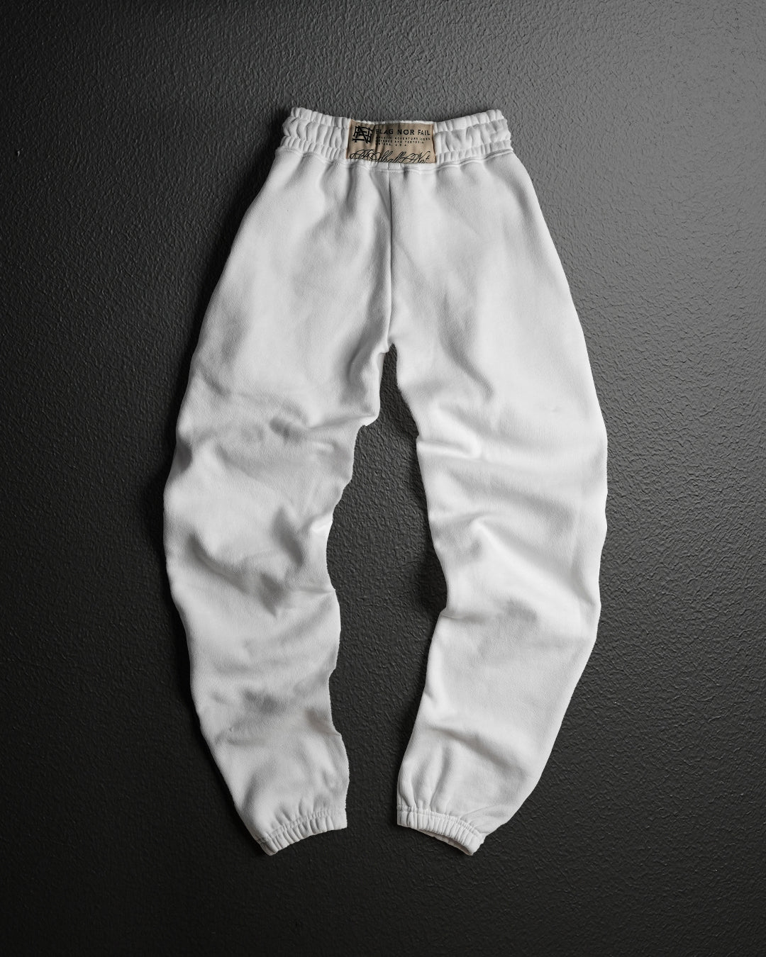 EMBOSSED CHAMP JOGGERS-WHITE