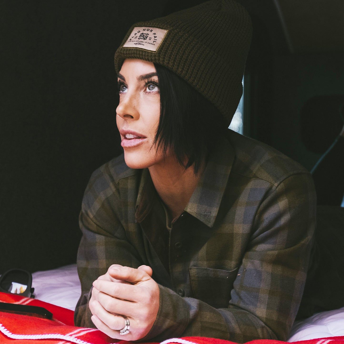 WOMEN'S FOREVER FLANNEL - OLIVE