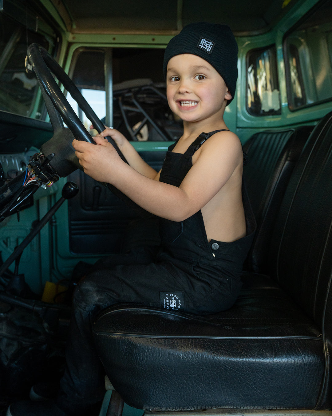 YOUTH OVERALLS - BLACK