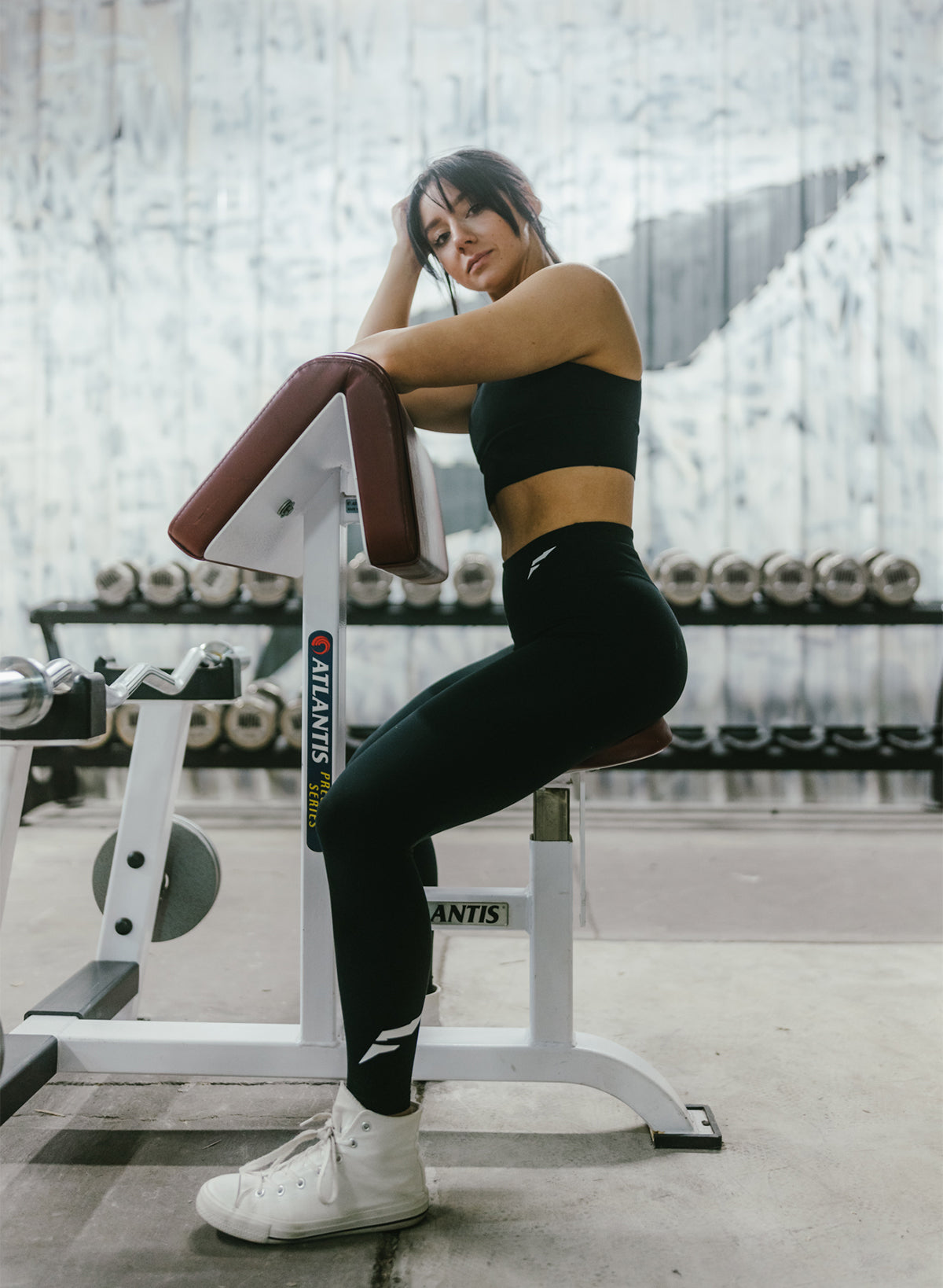 LONGLINE ESSENTIAL BRA - BLACK