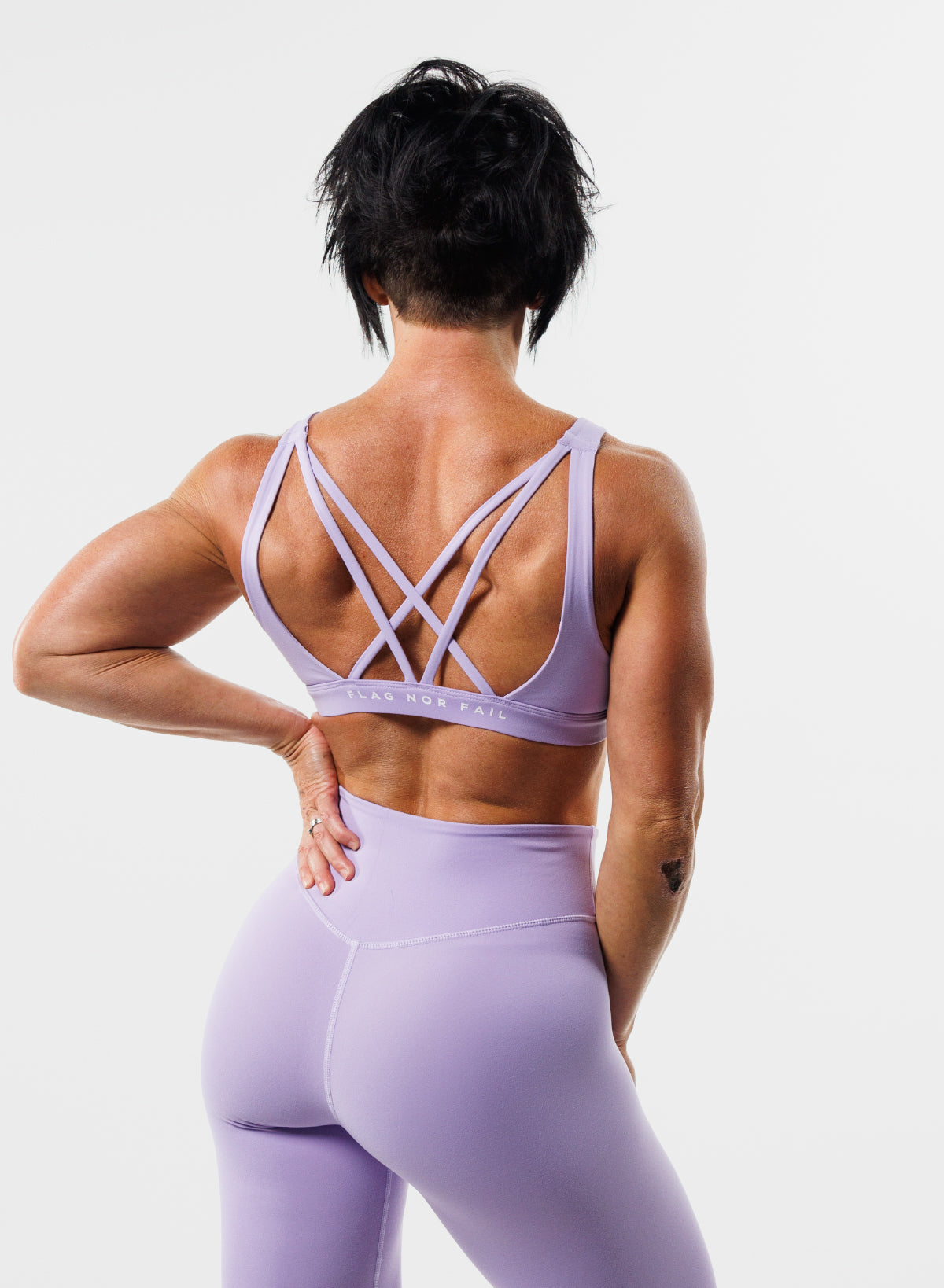 CRISSCROSS ESSENTIAL BRA - DIGITAL HAZE